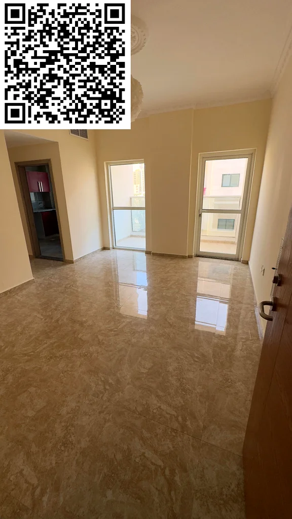 For annual rent, a luxurious apartment, second floor, in Al Rashidiya 2, Ajman, two bedrooms including a master bedroom, a spacious living room, a lar63721146068483110