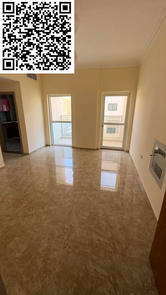 For annual rent, a luxurious apartment, second floor, in Al Rashidiya 2, Ajman, two bedrooms including a master bedroom, a spacious living room, a lar63721146068483114