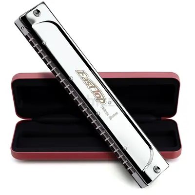 East top Tremolo Harmonica Key of C, 24 Holes Professional