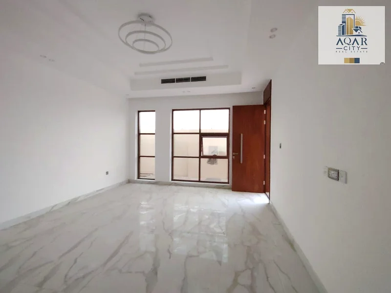 For sale - Luxury villa in Al Bahia, Ajman, two floors, roof | External courtyard | Including registration and ownership fees63884121509122113