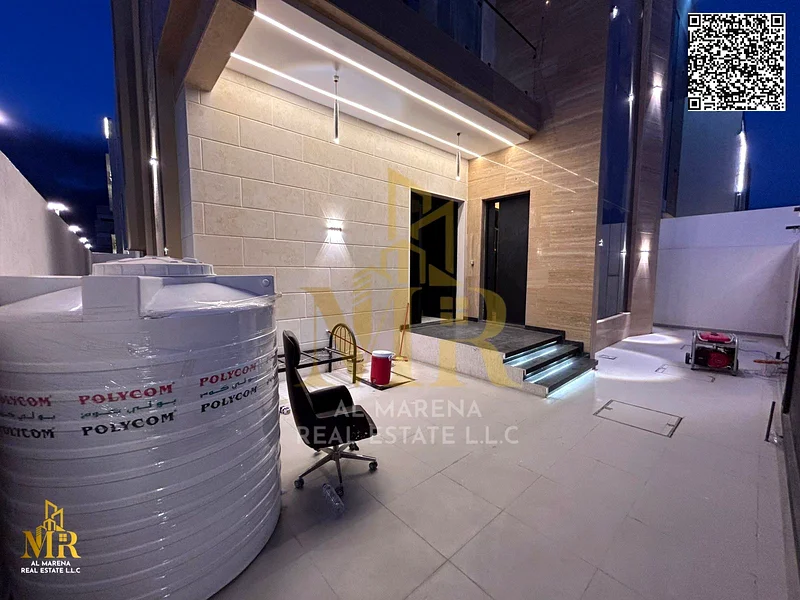 For freehold ownership for all nationalities in Ajman, a luxurious modern villa in Al Bahia, an excellent opportunity, including electricity, water, a63881804672259114