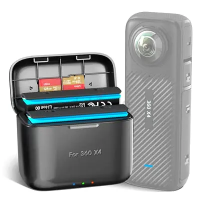 Battery Charger Compatible with Insta360 x4 Battery