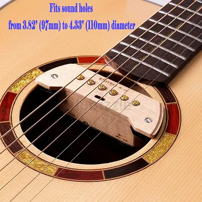 Acoustic Guitar Pickup, Dual-System and Dual-Coil Active Pickup for Acoustic Guitar