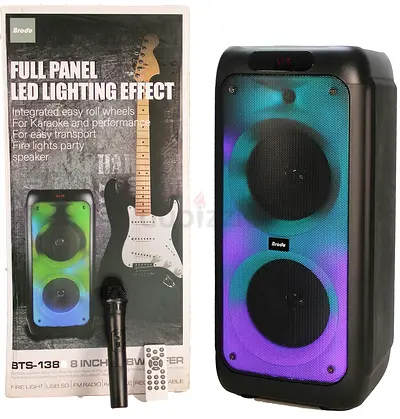 Brodu BTS-1388 Bluetooth Speaker with wireless microphone