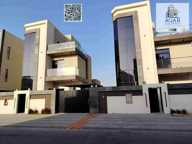 Hurry up and book your villa, ready with the key, including registration fees, freehold, in the most prestigious location in Al Helio, Ajman63904146334209110