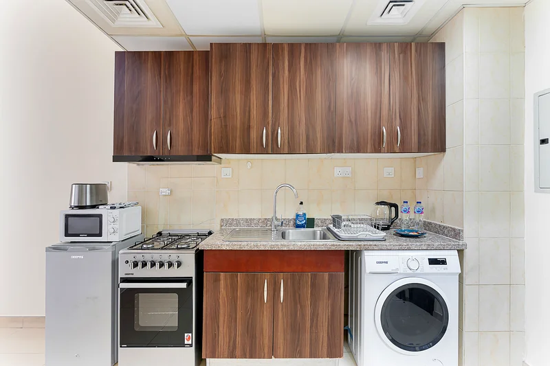 Modern Studio by Stadium | Gym, Parking + Views | Furnished | Flexible term63830841982082112