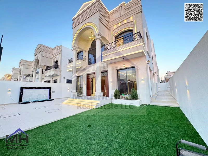 امتلك فيلا كلاسيكية فاخرة مع مسبح بسعر شامل، إحدى أكثر الفيلل رقيًا في عجمان للبيع بالتملك الحر وتكيف مركزي واحصل على تأشيرة ذهبية63904043961347111