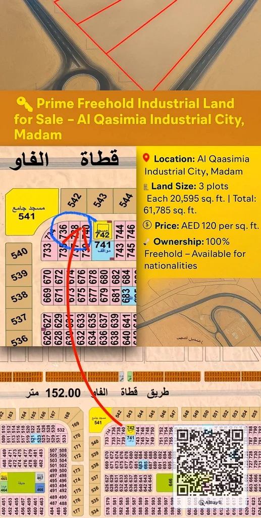 Invest in the future – 100% freehold industrial land in qasimia city phase 263821554057474110