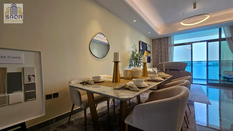 .The most upscale location in the Emirate of Ajman, directly on the sea - a one-bedroom apartment with a distinctive view63876313747074110