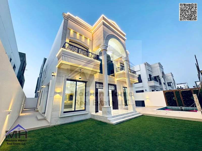 امتلك فيلا كلاسيكية فاخرة مع مسبح بسعر شامل، واحدة من أرقى الفيلل في عجمان للبيع بنظام الملكية الكاملة والحصول على تأشيرة ذهبية مع التكييف المركزي63904043894147112
