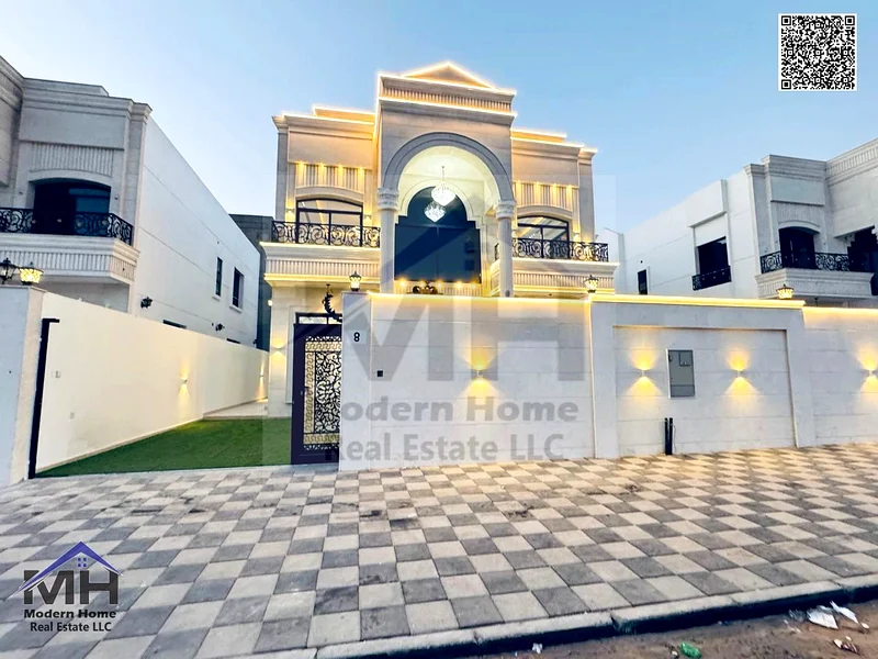 امتلك فيلا كلاسيكية فاخرة مع مسبح بسعر شامل، واحدة من أرقى الفيلل في عجمان للبيع بنظام الملكية الكاملة والحصول على تأشيرة ذهبية مع التكييف المركزي63904043894147110