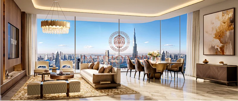 || Exclusive 1-BR Apartment || Trump Tower Dubai || No Commission || High ROI || Sea & Skyline Views ||63934851014147110