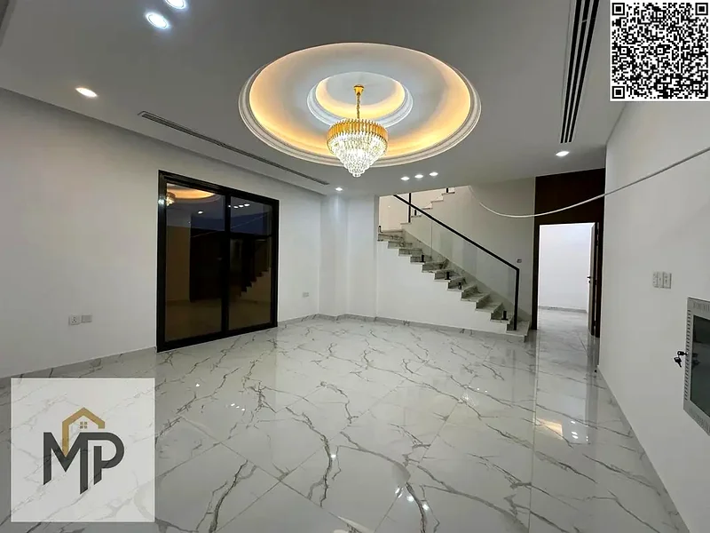 For sale - a luxury villa with a swimming pool in a prime location in Ajman, high-end finishing, modern design, including registration and owners63903396167298114