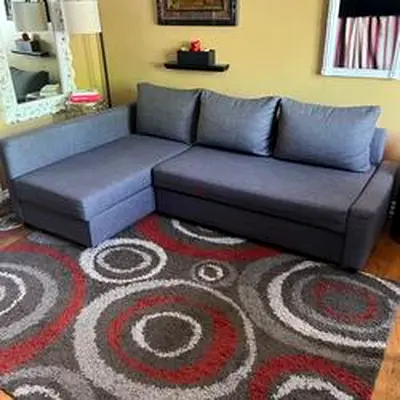 Sofa com bed L shape ikea