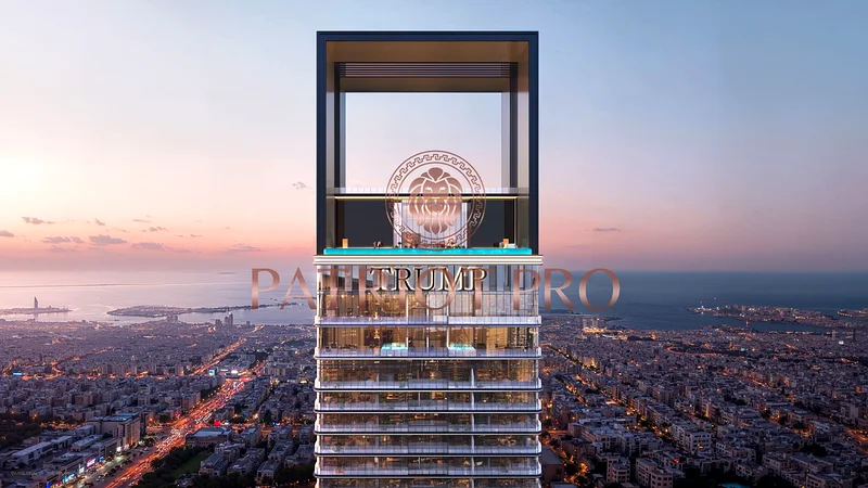 || Burj Khalifa View || 3-Bedroom Branded Apartment || Trump Tower || High ROI || Prime Sheikh Zayed Location ||63935088607617111