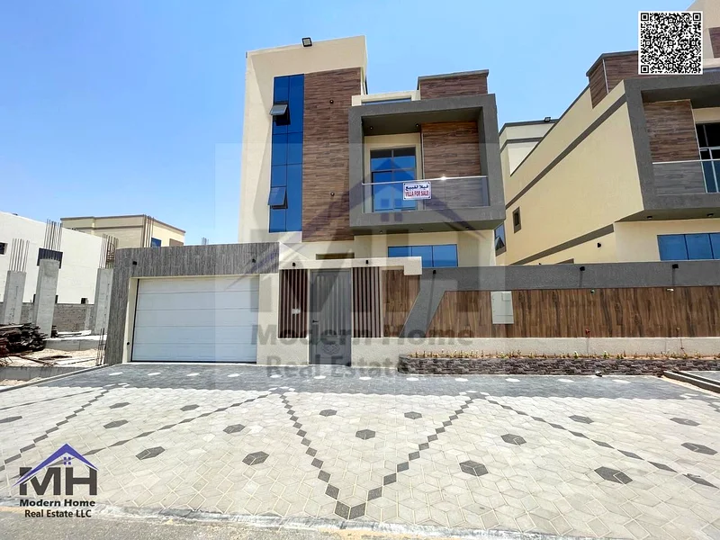 Without annual fees, own a luxurious villa with 3 floors, 7 rooms, and 3 halls in Ajman , close to the Chinese market Mohammed bin Zayed Street63882331819906111