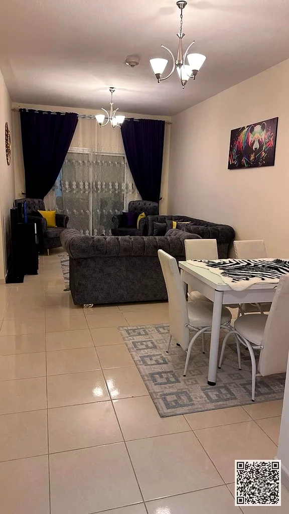 شقة مفروشة من غرفة نوم واحدة مع صالة ألعاب رياضية وحمام سباحة للإيجار الشهري في عجمان، الرشيدية، أبراج أورينت ✔️ جميع الفواتير مشمولة، موقف سيارات63836873718273110