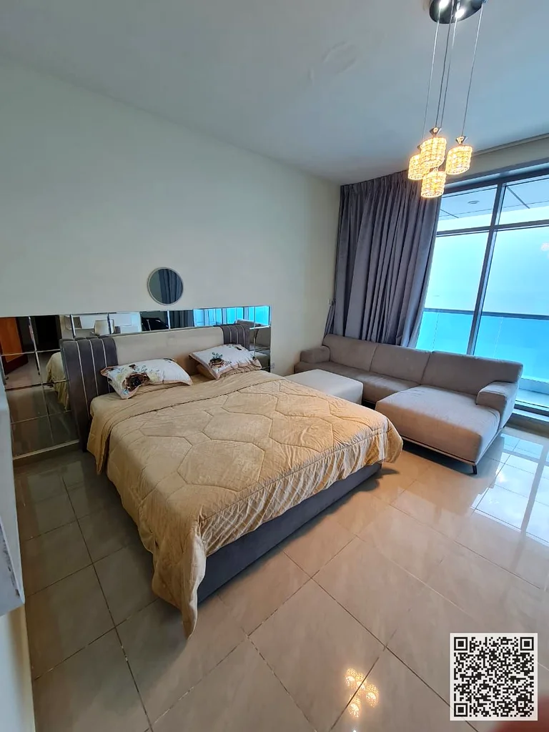 Three-bedroom duplex apartment with a sea view, furnished, with a gym, swimming pool, and parking for rent in Ajman - Corniche - Residence Towers63853016261122111