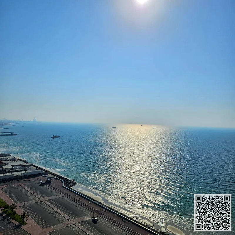 Three-bedroom duplex apartment with a sea view, furnished, with a gym, swimming pool, and parking for rent in Ajman - Corniche - Residence Towers63853016261122110