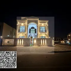 Luxury villa on the corner of two streets, classic design, 6 master bedrooms, a roof, central air co