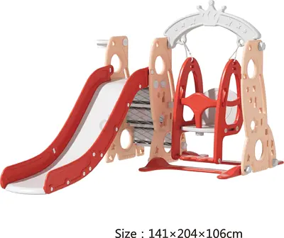 Fun and Adventure Awaits with this Play Slide and Swing Set!