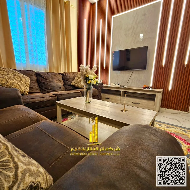 🏡 الشقة الفاخرة المفروشة بالكامل من غرفة نوم واحدة على مستوى الفي آي بي في الجرف 2، بجانب D2D ✨ ✨ شقة أنيقة ومفروشة بالكامل من الفئة المميزة في موقع متميز63837165925123113