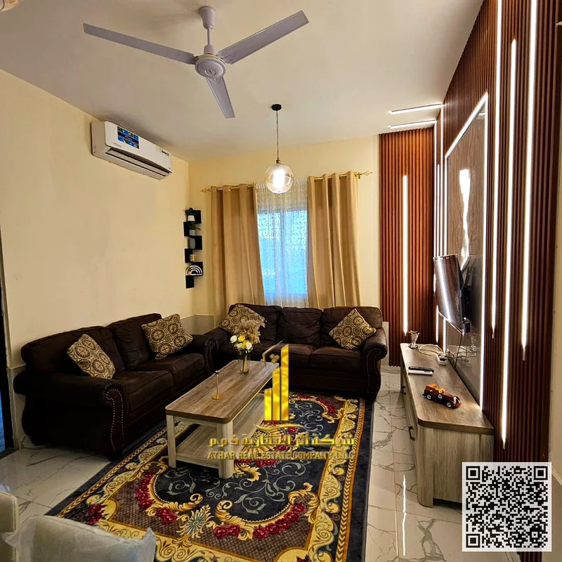 🏡 الشقة الفاخرة المفروشة بالكامل من غرفة نوم واحدة على مستوى الفي آي بي في الجرف 2، بجانب D2D ✨ ✨ شقة أنيقة ومفروشة بالكامل من الفئة المميزة في موقع متميز63837165925123112