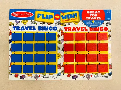 Melissa and Doug Wooden Travel Bingo Game