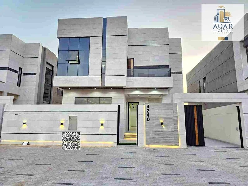 European design villa for sale, including registration fees, with a private pool, close to all services63904146360194110
