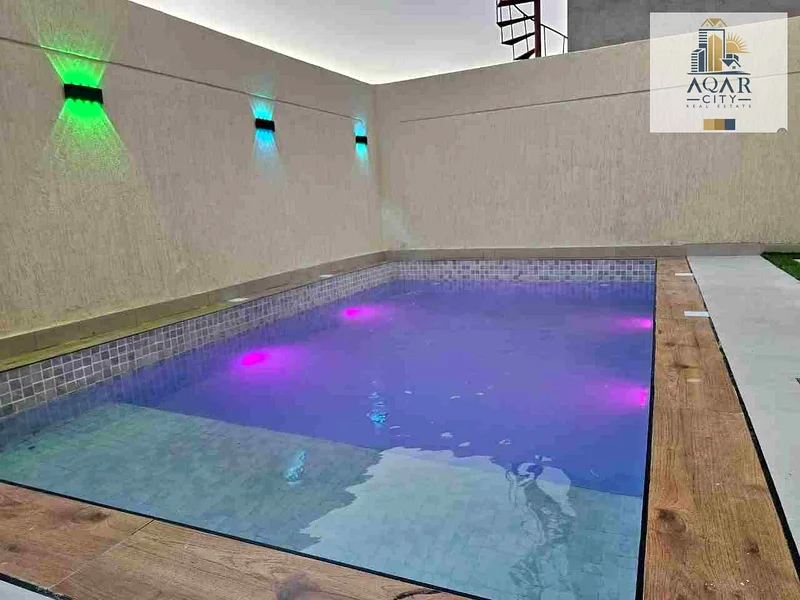 European design villa for sale, including registration fees, with a private pool, close to all services63904146360194114