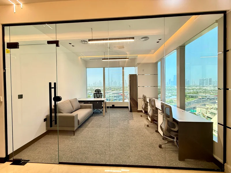 FULLY FITTED AND AND EQUIPPED OFFICES WITH BURJ KHALIFA! AND SEA VIEW ! WITH ONE MONTH FREE OFFER63618103438339111