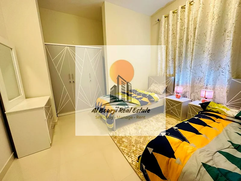 شقة مفروشة من غرفتي نوم للإيجار الشهري – موقع متميز في كورنيش عجمان63715573714561113