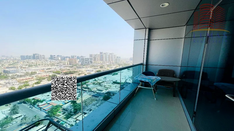 شقة من غرفة نوم واحدة للبيع بالتقسيط، بإطلالة على المدينة، ومطبخ مفتوح63873951113345113