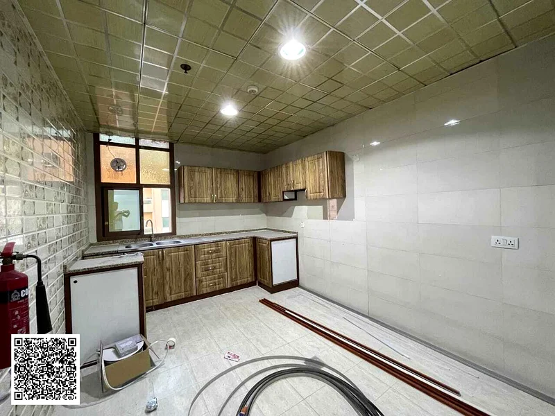 2BR apartment with hall for annual rent, 2 baths, central AC, elegant finish, prime location near all services, easy access to Dubai & Sharjah.63718756665731114