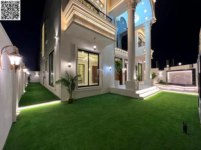 A corner villa with a luxurious classic design, including registration and ownership fees, in a prime location and close to all services.63903397153539114