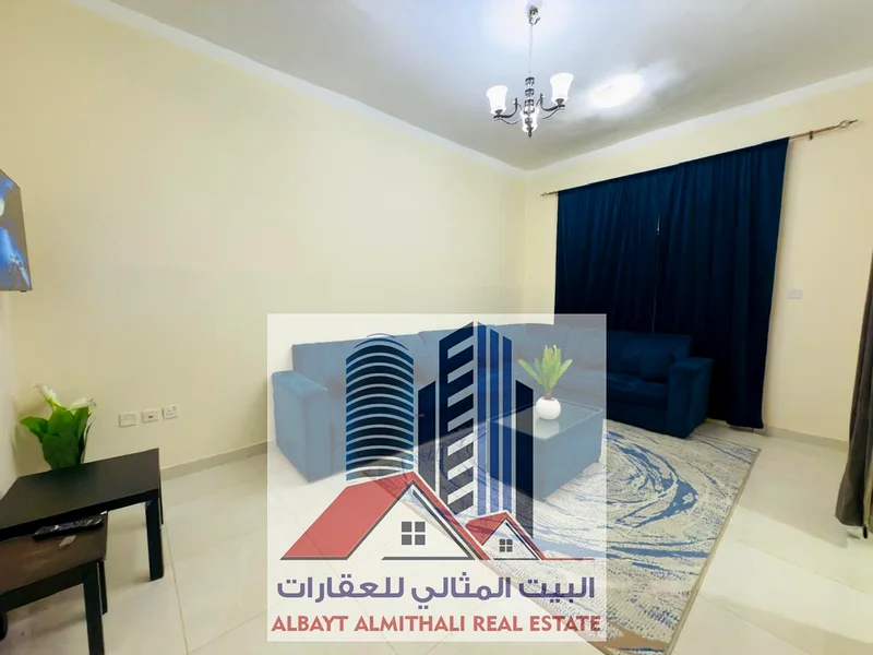 شقة بغرفة نوم واحدة للإيجار – عجمان الروضة 2  📍 الموقع: شارع تونس، خلف جسر الروضة  بالقرب من إشارة عبaya  سهولة الوصول إلى دبي والشارقة  ✨ شقة63723472577025113