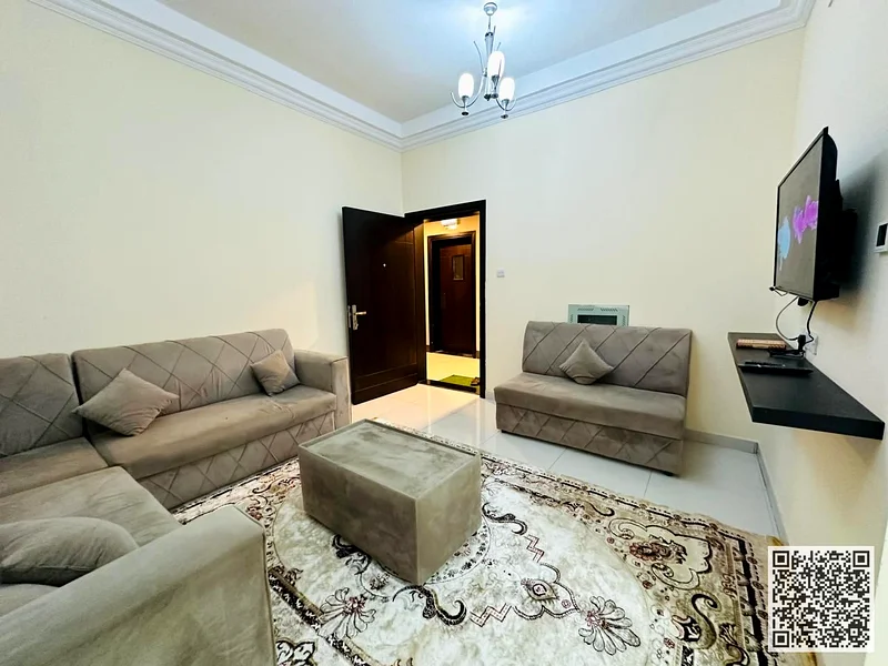 شقة مفروشة من غرفة نوم واحدة للإيجار الشهري 🏡 في عجمان، منطقة الروضة 1 - امتداد شارع خليفة ✔️ جميع الفواتير مشمولة ⚡📶 جاهزة للانتقال63837479961218110