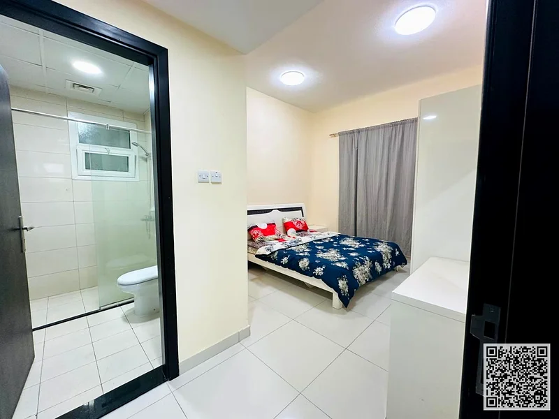 شقة مفروشة من غرفة نوم واحدة للإيجار الشهري 🏡 في عجمان، منطقة الروضة 1 - امتداد شارع خليفة ✔️ جميع الفواتير مشمولة ⚡📶 جاهزة للانتقال63837479961218111