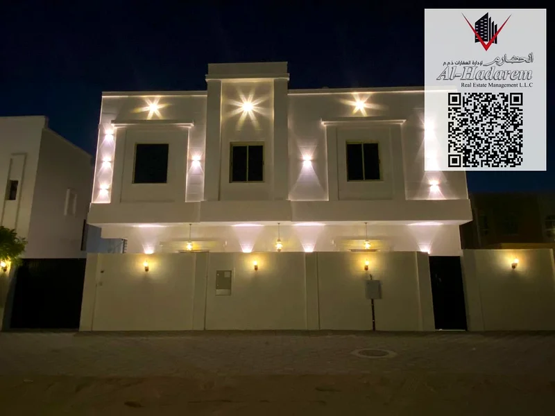 Andalusian style villa for sale in Ajman area, including registration, ownership, electricity and water fees63878505927043111