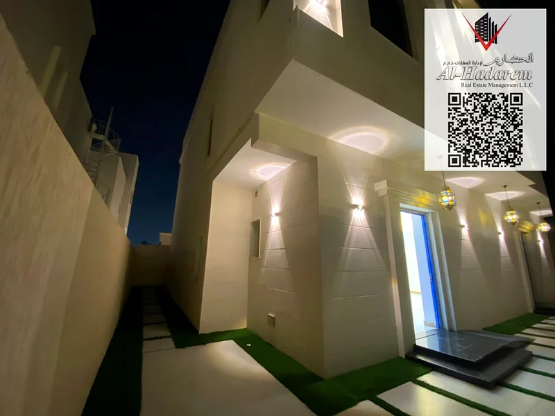 Andalusian style villa for sale in Ajman area, including registration, ownership, electricity and water fees63878505927043114