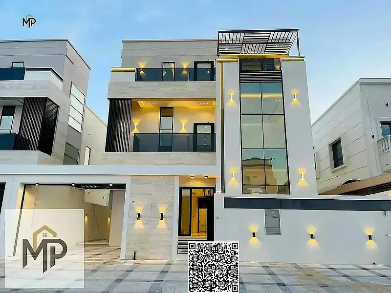 للبيع - فيلا فاخرة بتشطيبات عالية المستوى وبركة سباحة خاصة في منطقة البحية، عجمان. الموقع: منطقة البحية - واحدة من أكثر المناطق رقيًا.63880389083009110