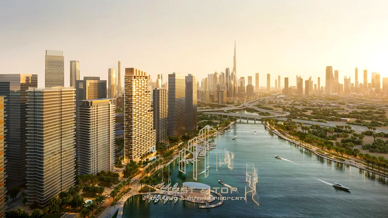 Waterfront Living | Premium luxury 2BHK + Mid | full skyline & Canal view63918087886723111