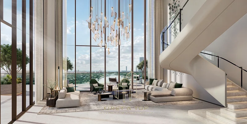 Waterfront Living | Premium luxury 2BHK + Mid | full skyline & Canal view63918087886723114