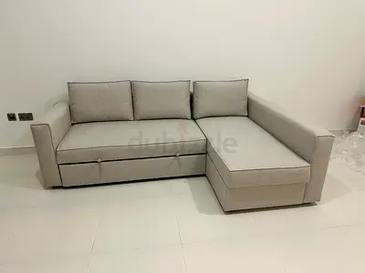 Ikea sofa bed with storage beige color