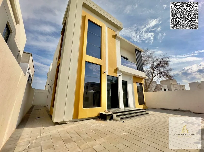 For sale, a villa in Ajman Al Zahya, including fees, 3 master bedrooms, a majlis, a hall, a maid’s room, 5 bathrooms, freehold for all nationalities,63892909155842113