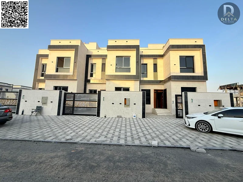 🏡 For Sale - Luxury two-story villa + roof + spacious courtyard in Ajman 📍 A very prime location - near Sheikh Mohammed bin Zayed Road 💼 Freehold f63904245615617111