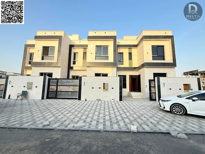🏡 For Sale - Luxury two-story villa + roof + spacious courtyard in Ajman 📍 A very prime location - near Sheikh Mohammed bin Zayed Road 💼 Freehold f63904245615617112