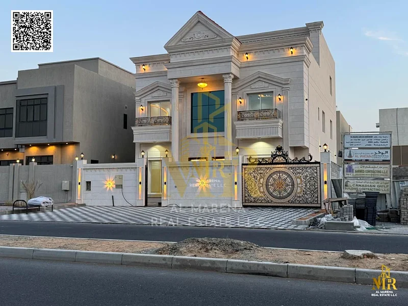 A villa directly from the owner on a main street in the most prestigious areas of Ajman, with personal finishing, close to services, without a down pa63872558351874111