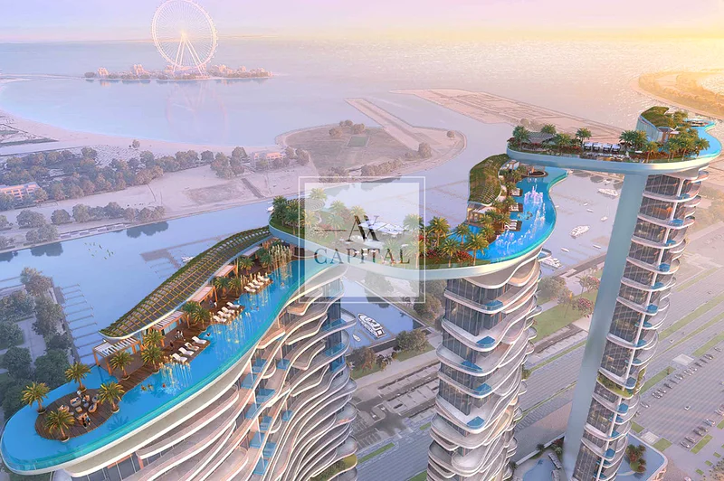 شقة أنيقة من غرفتي نوم | تصميم كافالي | إطلالة بحرية كاملة63986496019073110