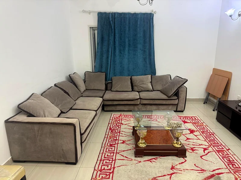 For rent, a room and a hall in Al Taawun, excellent furniture63827763411073110